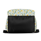 Delicate Frangipani Multi Pocket Backpack Multi Pocket Backpack Plants Printed Offshore