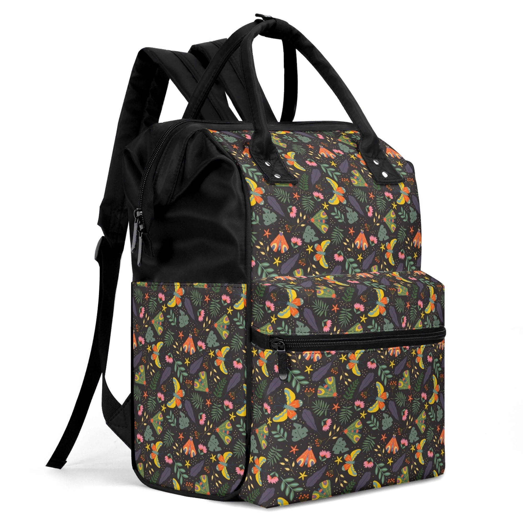 Dark Butterfly Multi Pocket Backpack Multi Pocket Backpack animal Printed Offshore