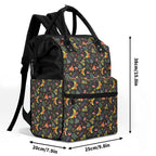 Dark Butterfly Multi Pocket Backpack Multi Pocket Backpack animal Printed Offshore