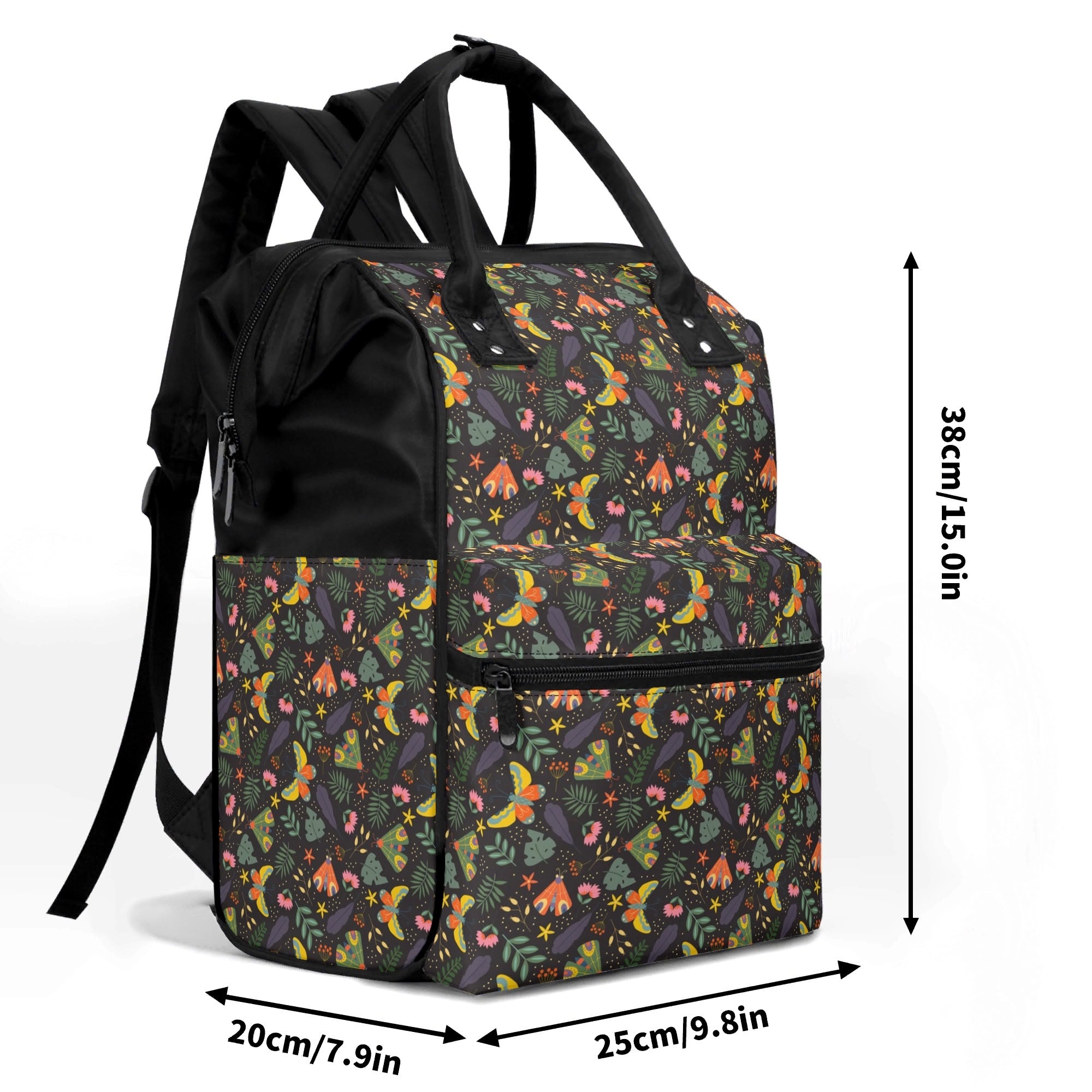 Dark Butterfly Multi Pocket Backpack Multi Pocket Backpack animal Printed Offshore