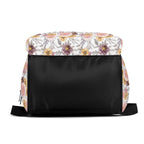 Painted Flowers Multi Pocket Backpack Multi Pocket Backpack Plants Printed Offshore