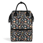 Eyes On Black Multi Pocket Backpack Default Title Multi Pocket Backpack Printed Offshore