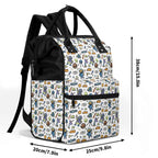 All About Space Multi Pocket Backpack Multi Pocket Backpack Printed Offshore Sci Fi Space