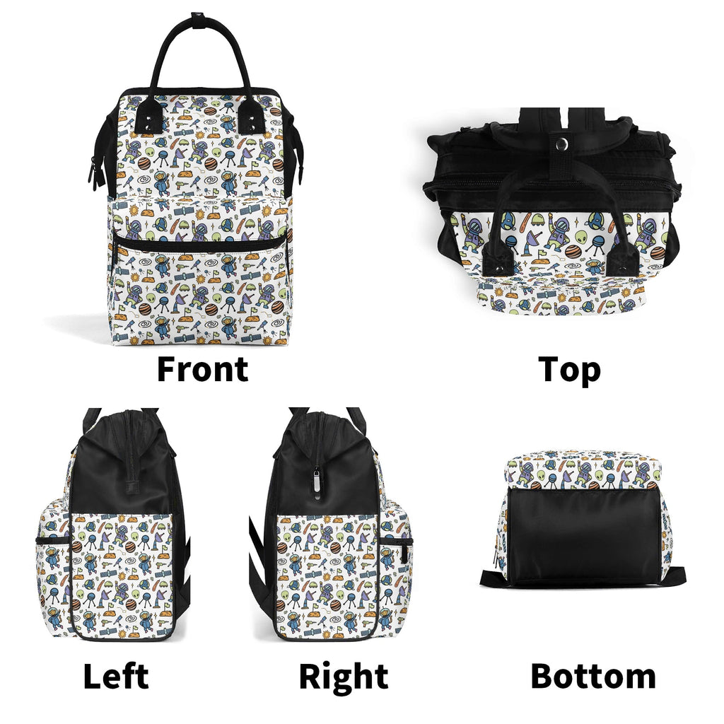 All About Space Multi Pocket Backpack Multi Pocket Backpack Printed Offshore Sci Fi Space