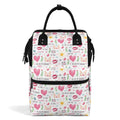 Valentine Multi Pocket Backpack Default Title Multi Pocket Backpack Love Printed Offshore