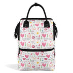 Valentine Multi Pocket Backpack Default Title Multi Pocket Backpack Love Printed Offshore