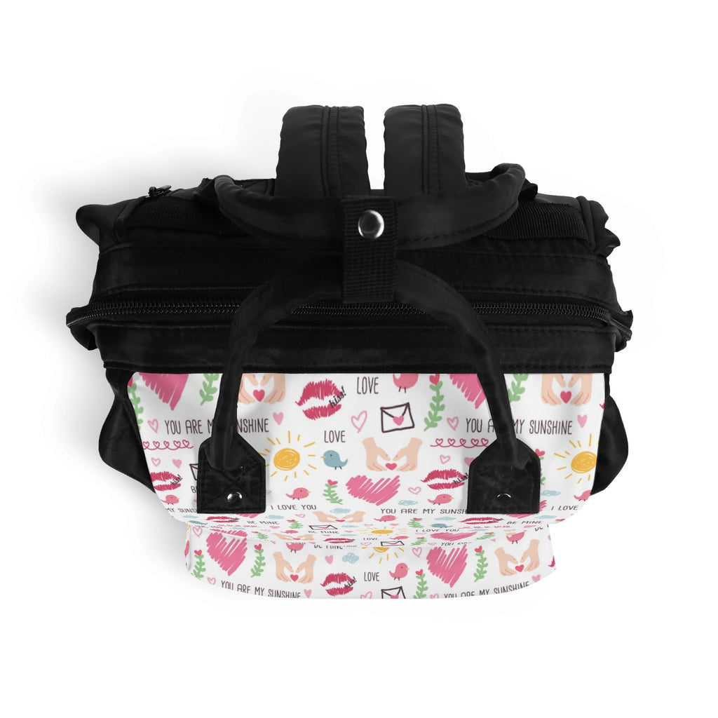 Valentine Multi Pocket Backpack Multi Pocket Backpack Love Printed Offshore