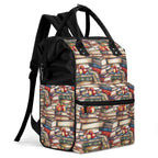 Watercolour Books Multi Pocket Backpack Multi Pocket Backpack Printed Offshore Reading