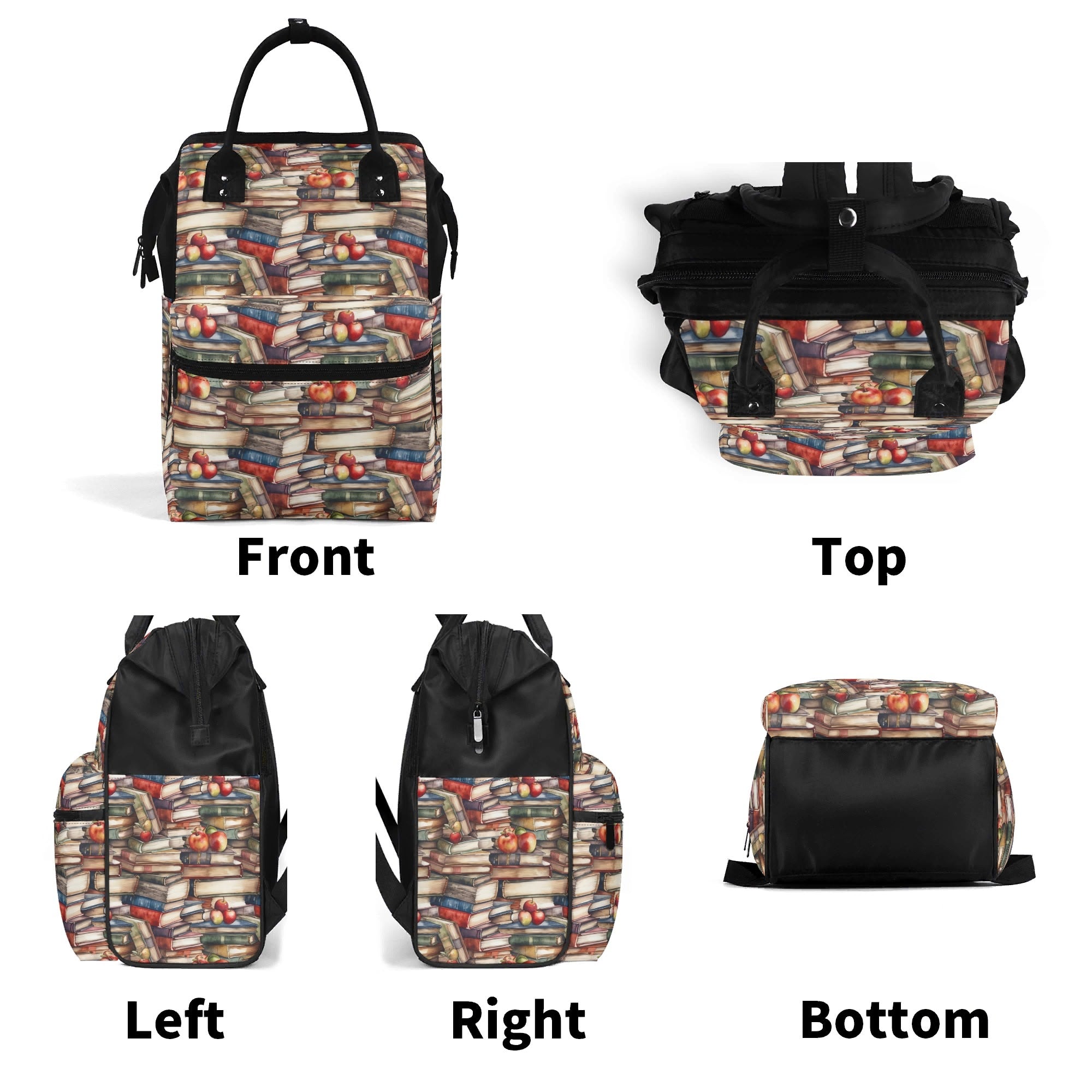 Watercolour Books Multi Pocket Backpack Multi Pocket Backpack Printed Offshore Reading