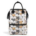 Hi Cat Crowd Multi Pocket Backpack Default Title Multi Pocket Backpack animal Printed Offshore
