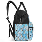 Dad Seagull Multi Pocket Backpack Multi Pocket Backpack animal Dad Printed Offshore