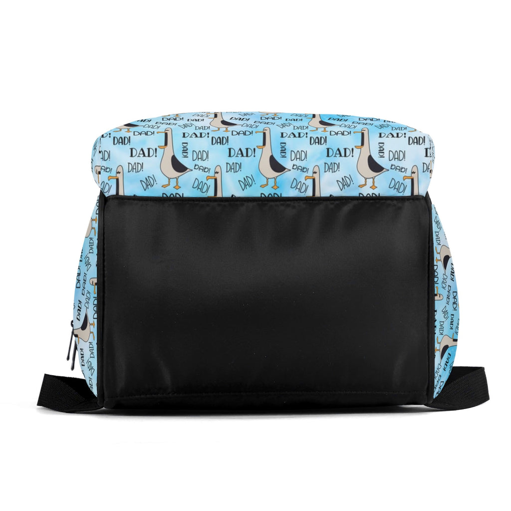 Dad Seagull Multi Pocket Backpack Multi Pocket Backpack animal Dad Printed Offshore
