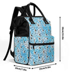 Dad Seagull Multi Pocket Backpack Multi Pocket Backpack animal Dad Printed Offshore