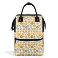 Retro Boho Flowers Multi Pocket Backpack Default Title Multi Pocket Backpack Printed Offshore Retro