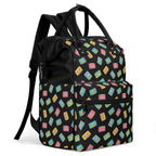 Colourful Cassette Tapes Multi Pocket Backpack Multi Pocket Backpack Music Printed Offshore Retro