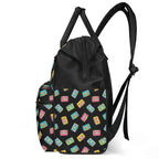 Colourful Cassette Tapes Multi Pocket Backpack Multi Pocket Backpack Music Printed Offshore Retro