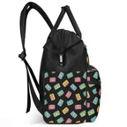 Colourful Cassette Tapes Multi Pocket Backpack Multi Pocket Backpack Music Printed Offshore Retro