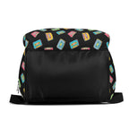 Colourful Cassette Tapes Multi Pocket Backpack Multi Pocket Backpack Music Printed Offshore Retro