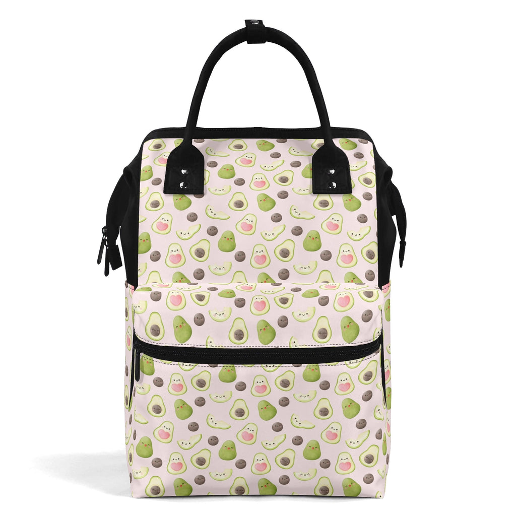 Avocado Love Multi Pocket Backpack Default Title Multi Pocket Backpack Food Printed Offshore