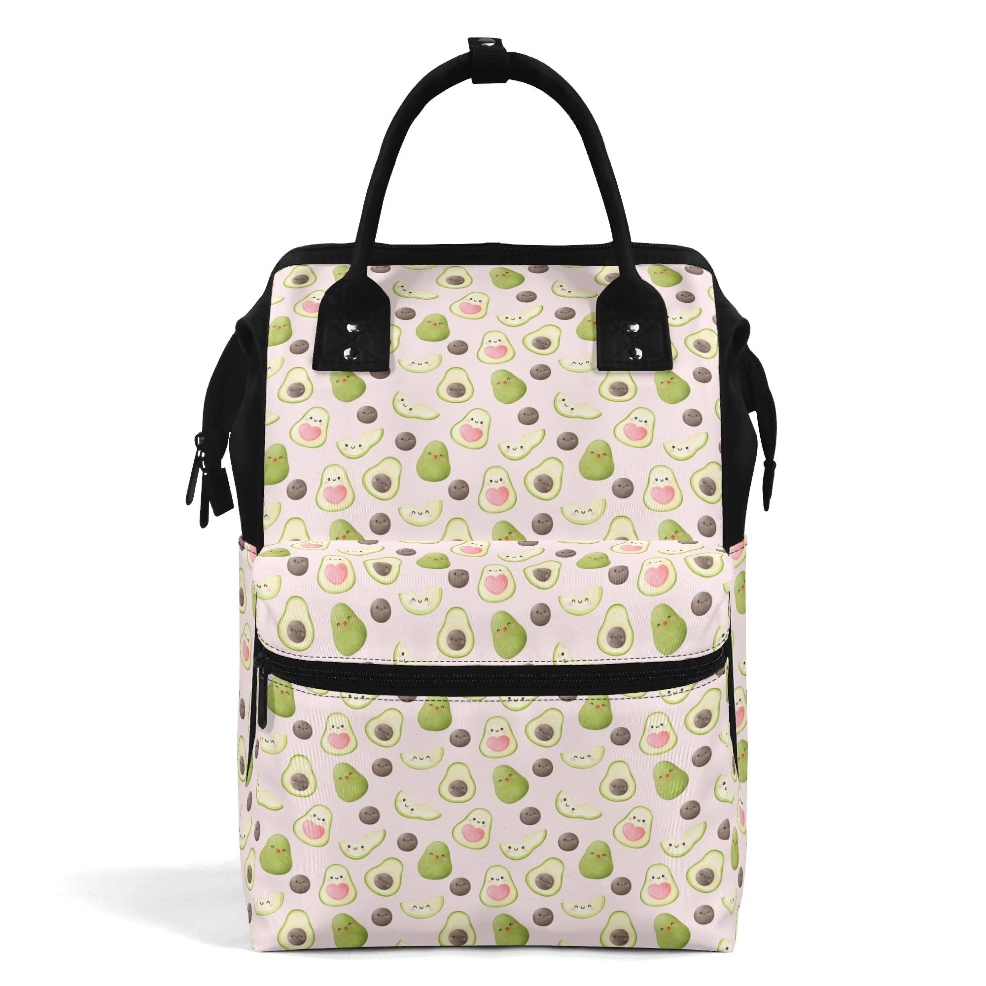 Avocado Love Multi Pocket Backpack Default Title Multi Pocket Backpack Food Printed Offshore