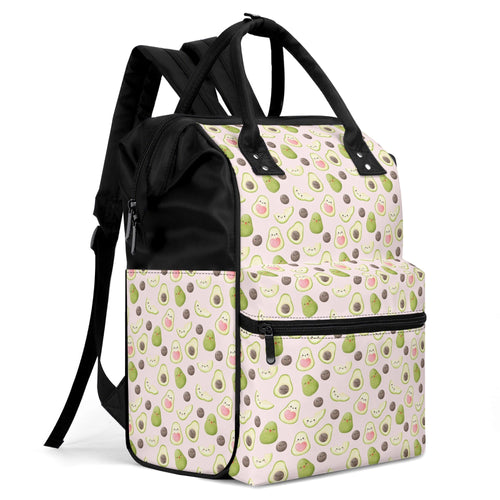 Avocado Love Multi Pocket Backpack Multi Pocket Backpack Food Printed Offshore