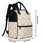 Avocado Love Multi Pocket Backpack Multi Pocket Backpack Food Printed Offshore