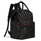 Stars And Swirls Multi Pocket Backpack Multi Pocket Backpack Printed Offshore