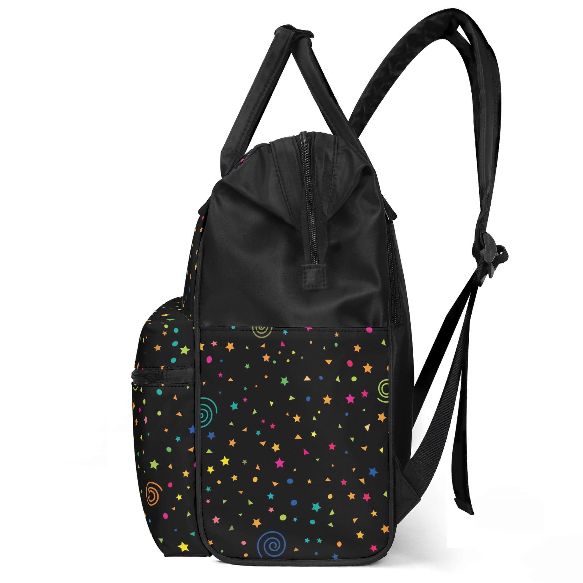 Stars And Swirls Multi Pocket Backpack Multi Pocket Backpack Printed Offshore