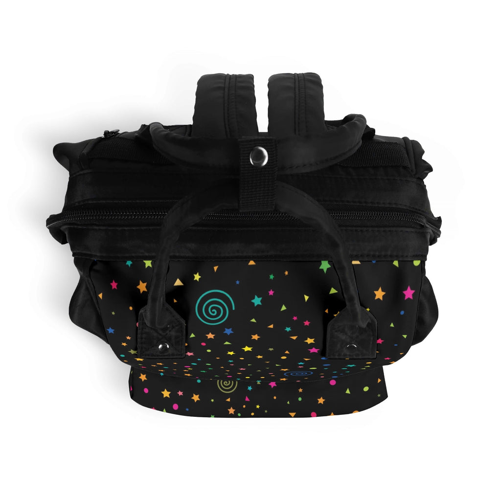 Stars And Swirls Multi Pocket Backpack Multi Pocket Backpack Printed Offshore