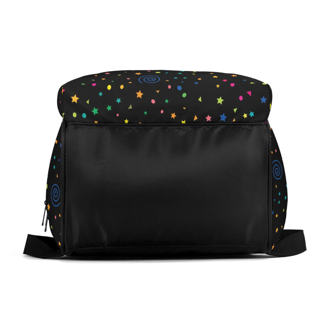 Stars And Swirls Multi Pocket Backpack Multi Pocket Backpack Printed Offshore
