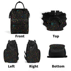 Stars And Swirls Multi Pocket Backpack Multi Pocket Backpack Printed Offshore
