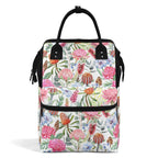 Australian Flowers Multi Pocket Backpack Default Title Multi Pocket Backpack Plants Printed Offshore