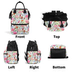 Australian Flowers Multi Pocket Backpack Multi Pocket Backpack Plants Printed Offshore