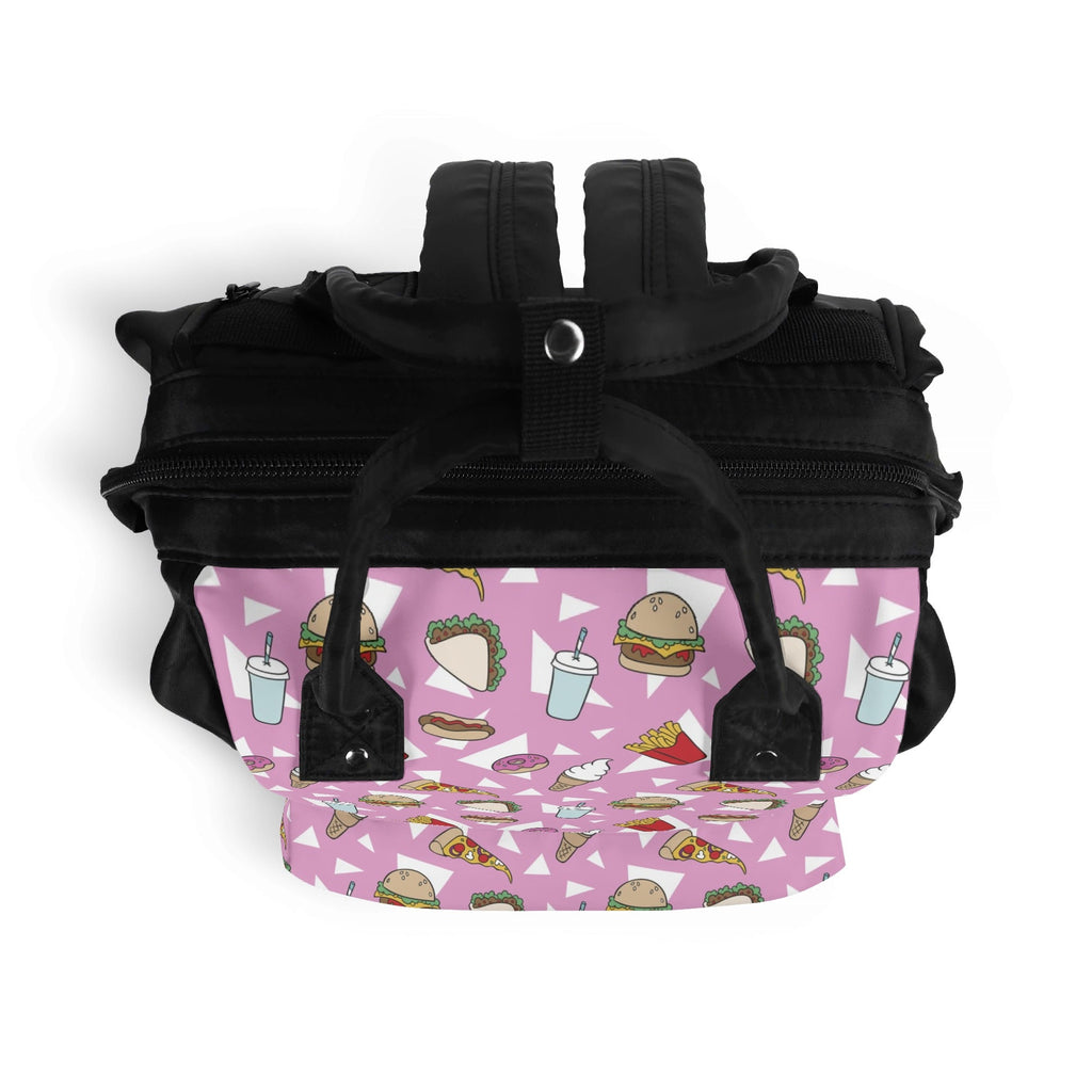 Fast Food Multi Pocket Backpack Multi Pocket Backpack Food Printed Offshore