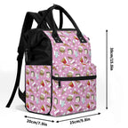 Fast Food Multi Pocket Backpack Multi Pocket Backpack Food Printed Offshore