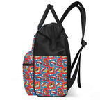 Comic Book Cells Multi Pocket Backpack Multi Pocket Backpack comic Printed Offshore