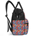 Comic Book Cells Multi Pocket Backpack Multi Pocket Backpack comic Printed Offshore
