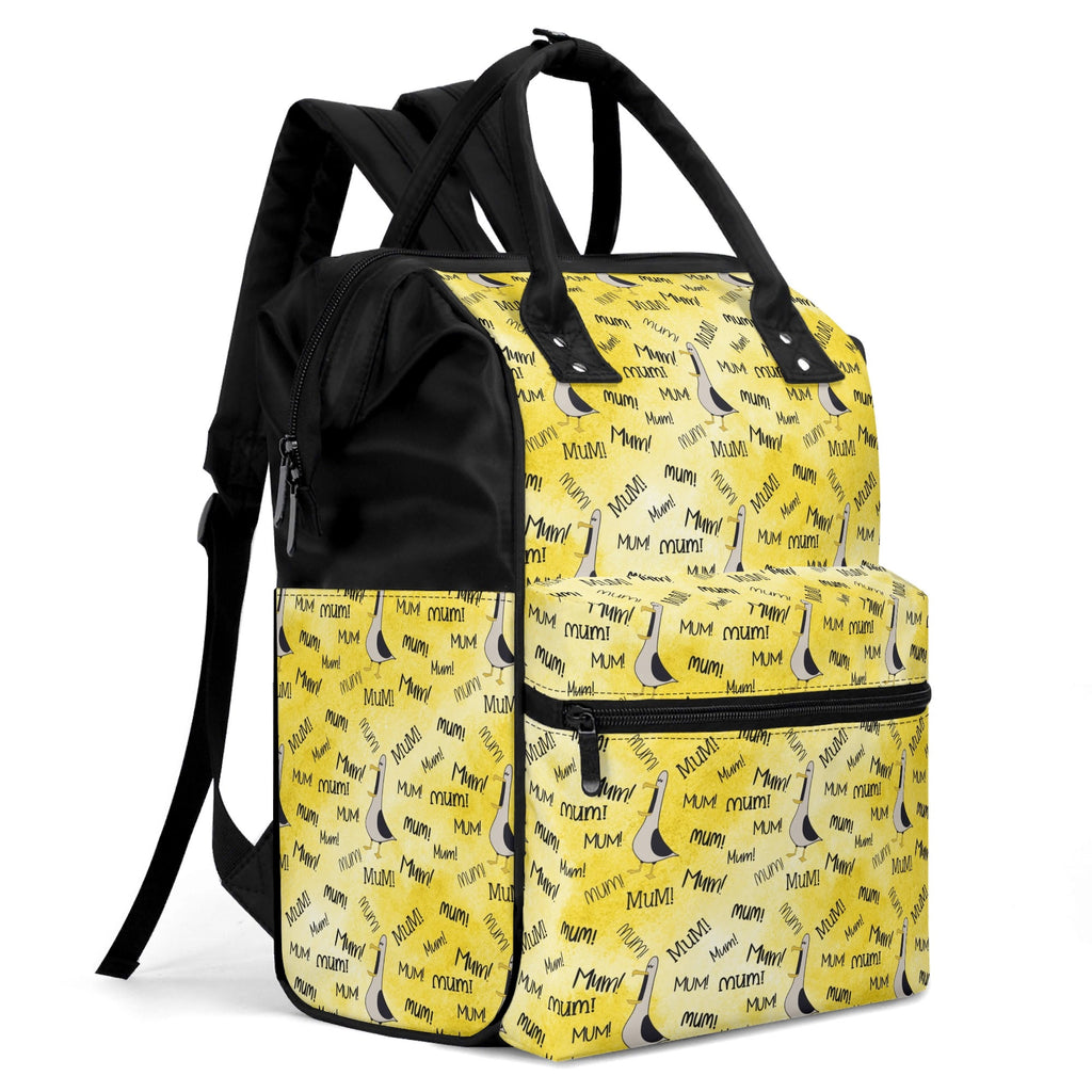 Mum Seagull Multi Pocket Backpack Multi Pocket Backpack animal Mum Printed Offshore