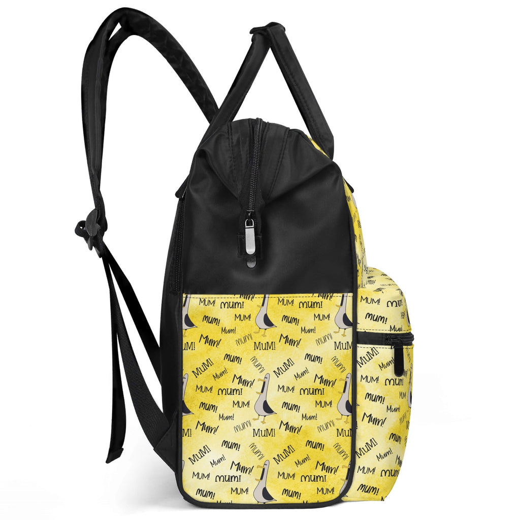 Mum Seagull Multi Pocket Backpack Multi Pocket Backpack animal Mum Printed Offshore