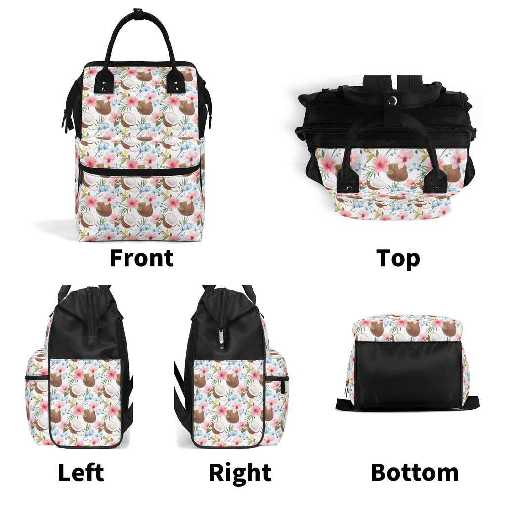 Coconuts Multi Pocket Backpack Multi Pocket Backpack Food Printed Offshore