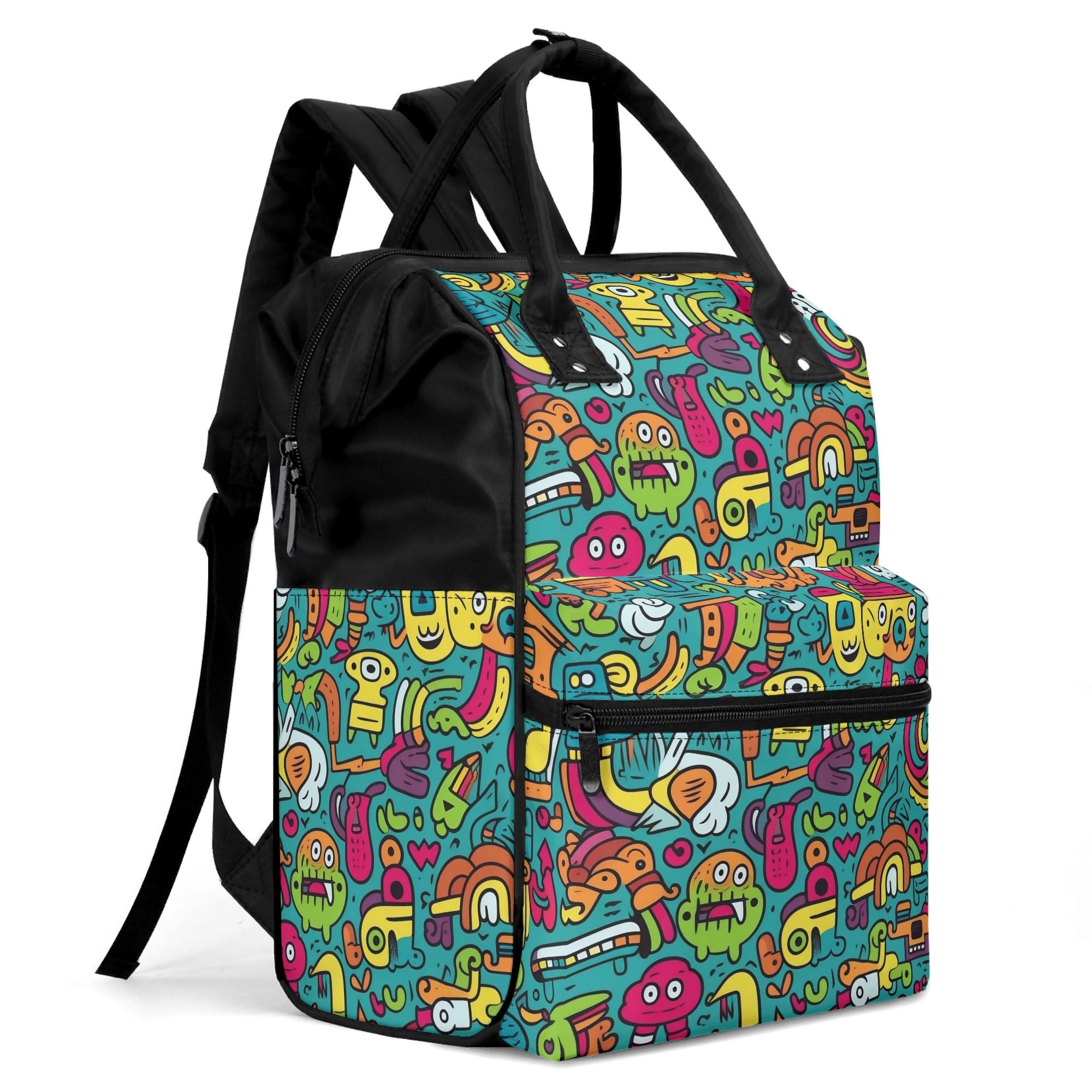 Crazy Characters Multi Pocket Backpack Multi Pocket Backpack Printed Offshore Sci Fi