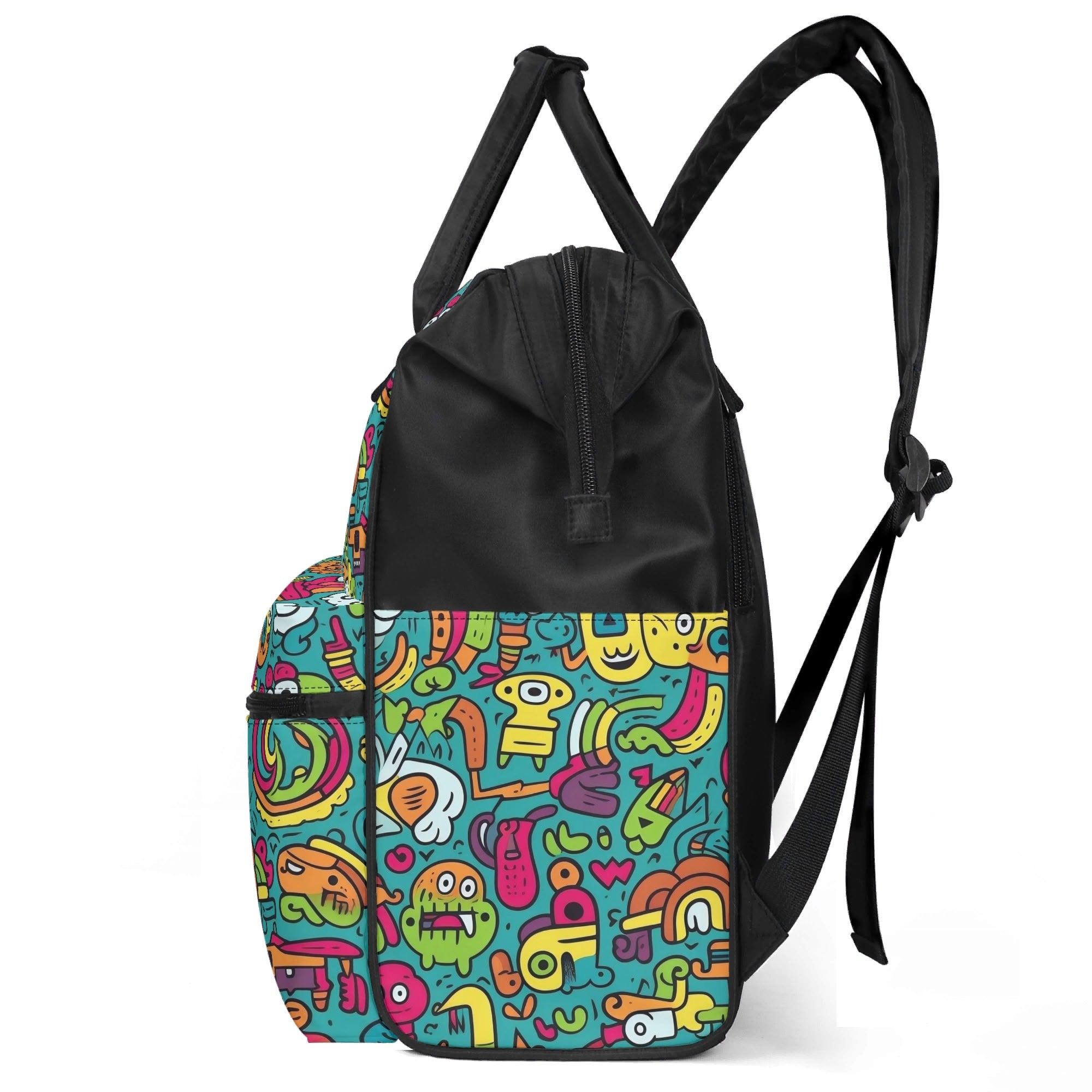 Crazy Characters Multi Pocket Backpack Multi Pocket Backpack Printed Offshore Sci Fi