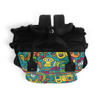 Crazy Characters Multi Pocket Backpack Multi Pocket Backpack Printed Offshore Sci Fi
