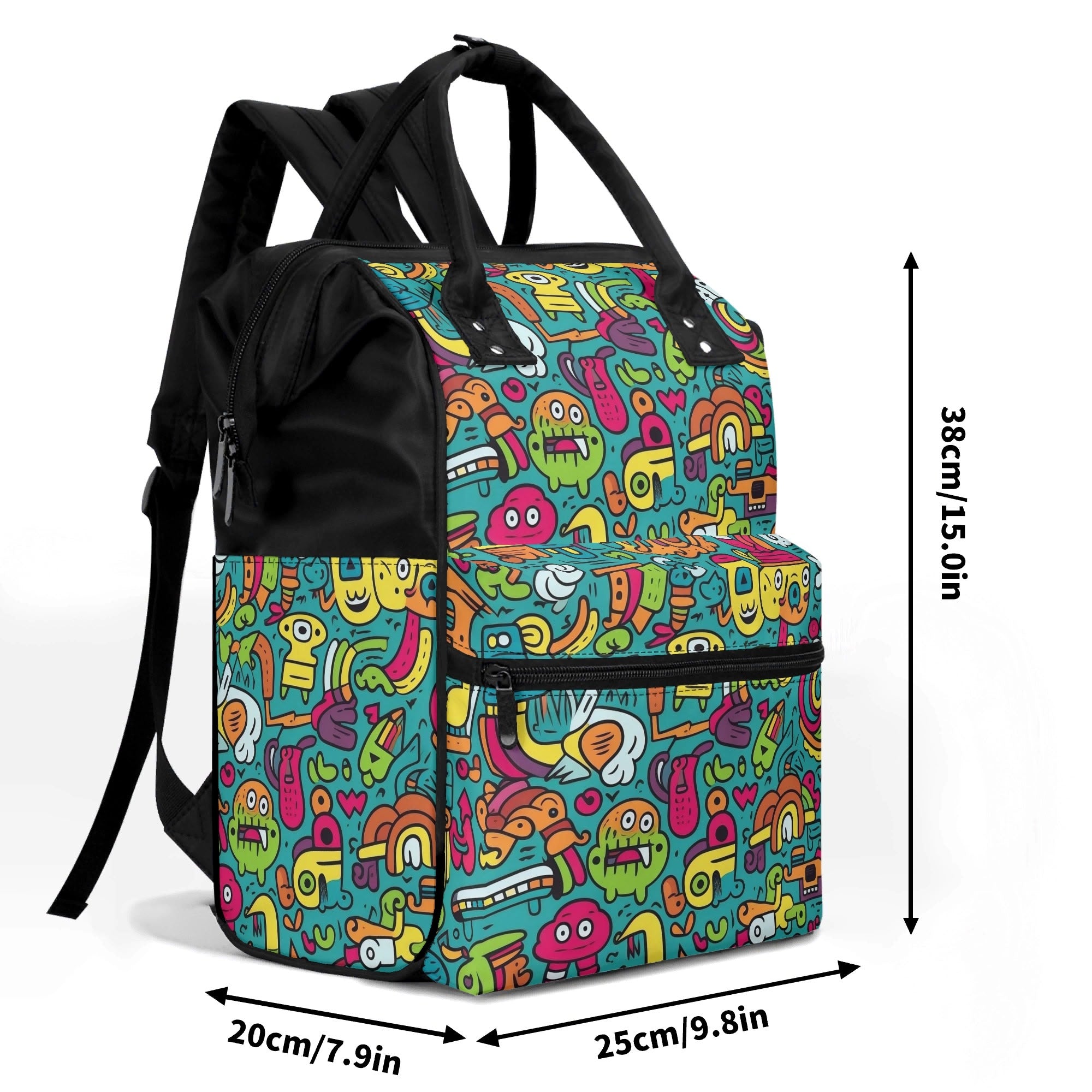 Crazy Characters Multi Pocket Backpack Multi Pocket Backpack Printed Offshore Sci Fi