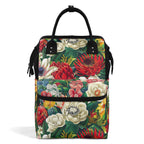 Australian Native Floral Multi Pocket Backpack Default Title Multi Pocket Backpack Plants Printed Offshore