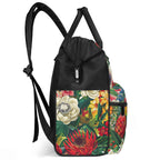 Australian Native Floral Multi Pocket Backpack Multi Pocket Backpack Plants Printed Offshore