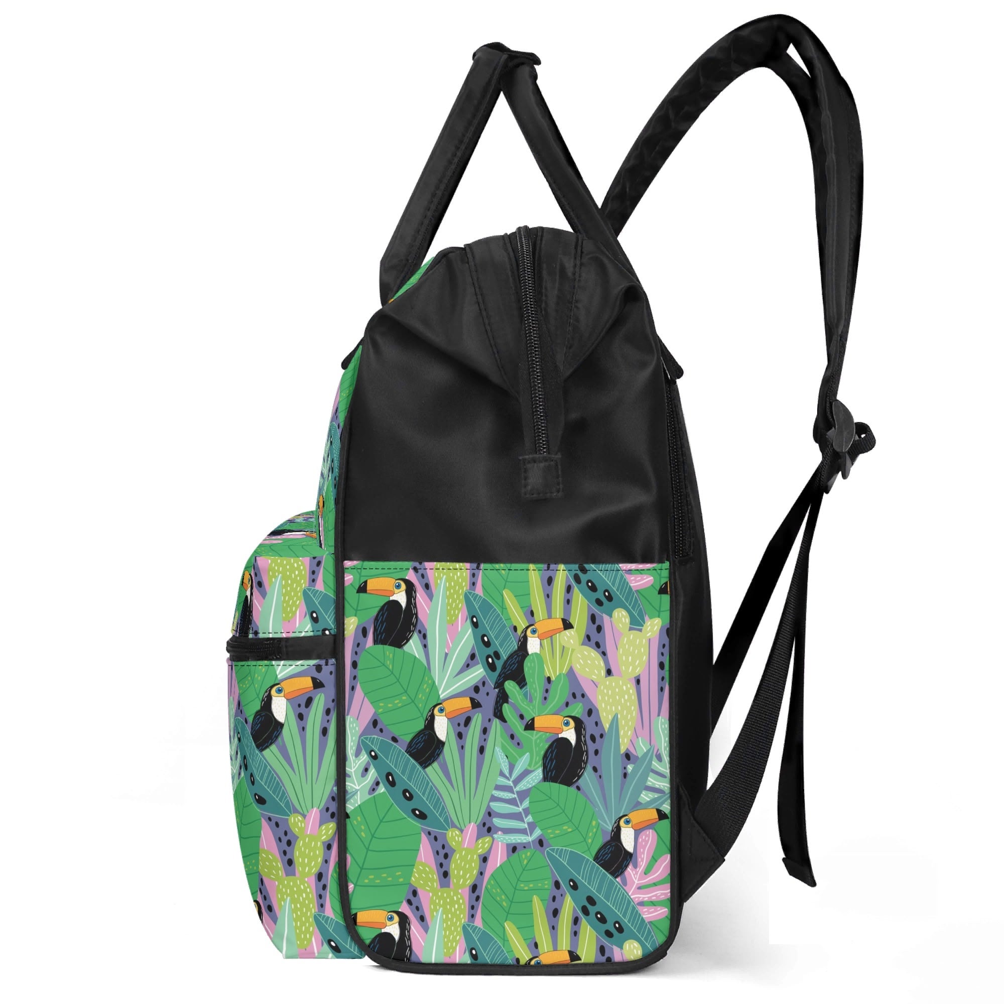 Bright Toucans Multi Pocket Backpack Multi Pocket Backpack animal Printed Offshore