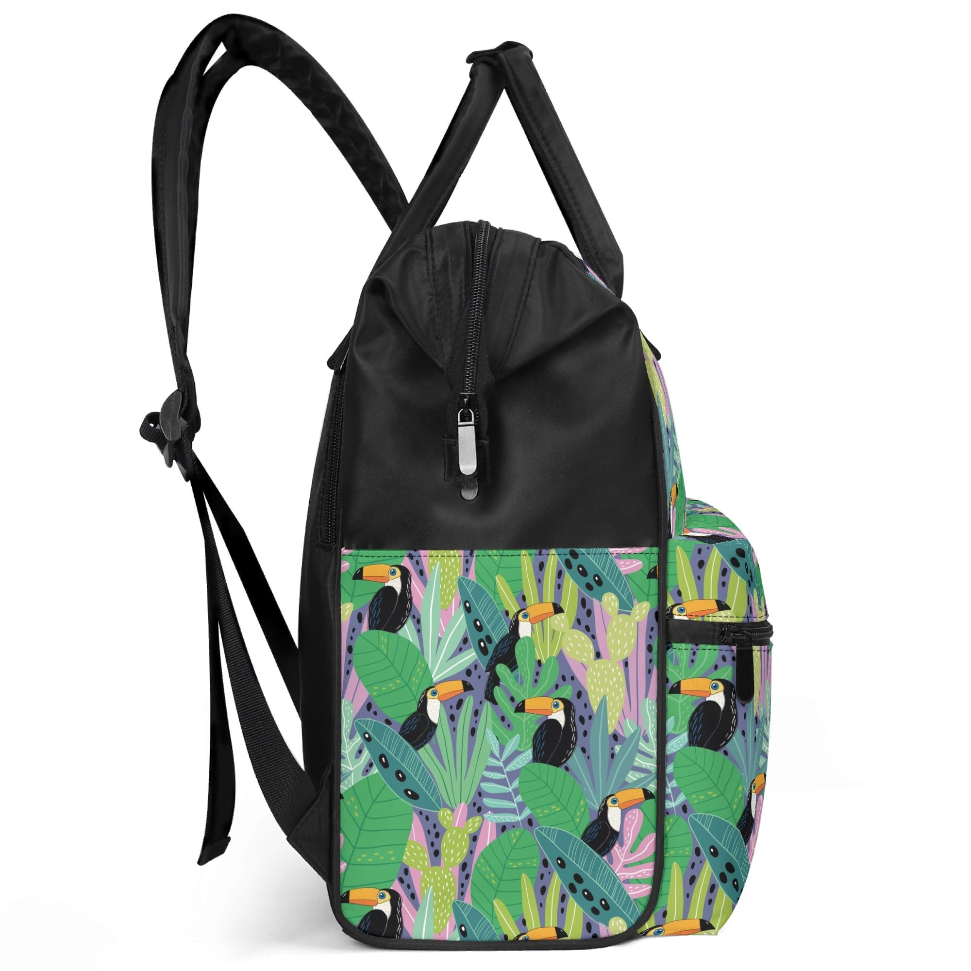 Bright Toucans Multi Pocket Backpack Multi Pocket Backpack animal Printed Offshore