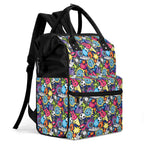 Sticker Music Multi Pocket Backpack Multi Pocket Backpack Music Printed Offshore