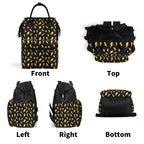 Lightning Bolts, Comic Book Multi Pocket Backpack Multi Pocket Backpack comic Printed Offshore